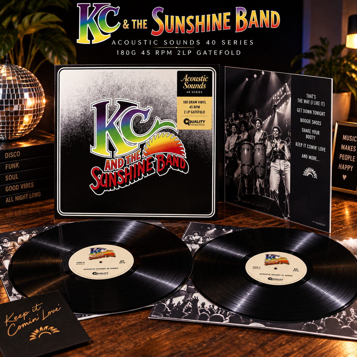 KC & The Sunshine Band - KC & The Sunshine Band - Acoustic Sounds 40 Series 180g 45 RPM 2LP Gatefold