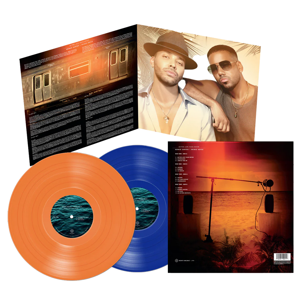 Romeo Santos & Prince Royce - Better Late Than Never - Vinyl 2LP (AUTOGRAPHED) USA - Black Vinyl Records Spain