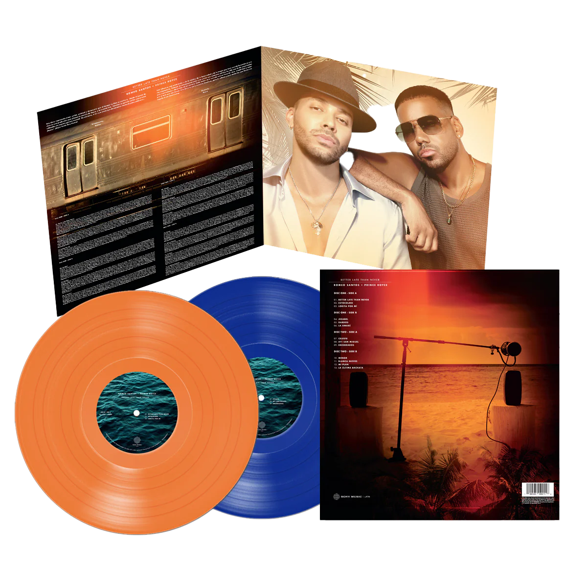 Romeo Santos & Prince Royce - Better Late Than Never - Vinyl 2LP (AUTOGRAPHED) USA - Black Vinyl Records Spain