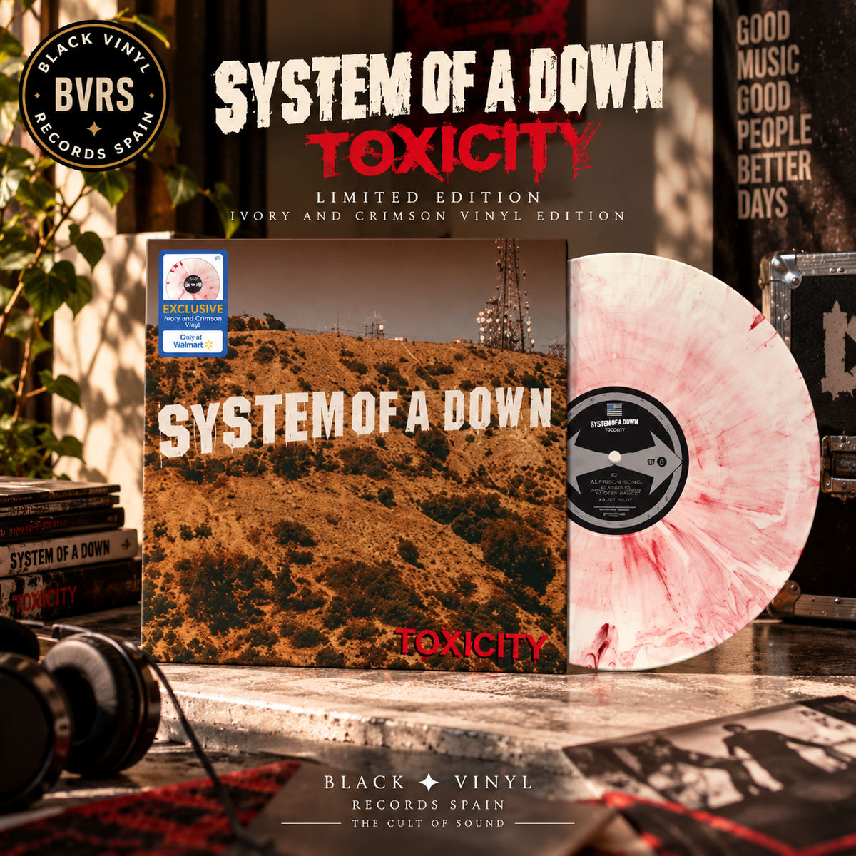 System of A Down - Toxicity - Ivory and Crimson Vinyl Edition