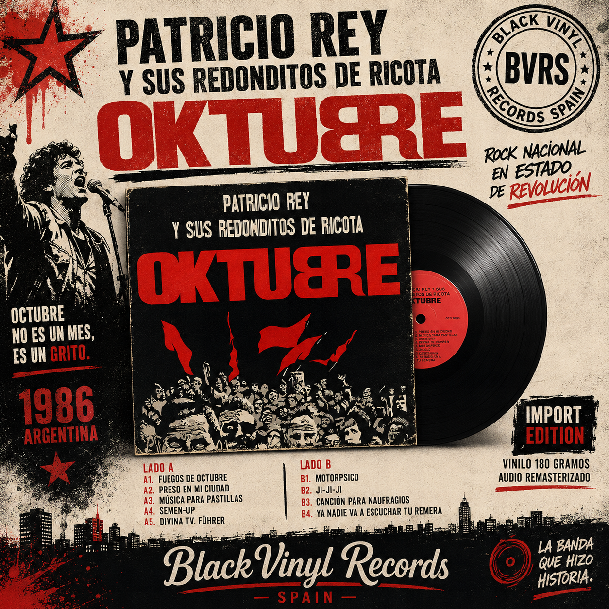 PATRICIO REY Y SUS REDONDITOS DE RICOTA - OKTUBRE (LP IMPORT)