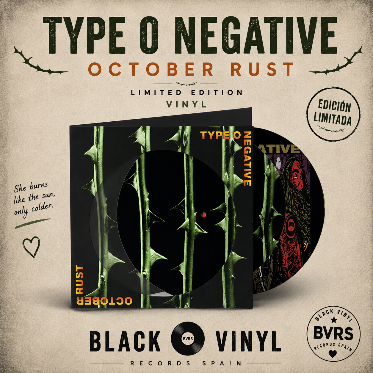 October Rust - Type O Negative - Rocktober 2026 Picture Disc Edition