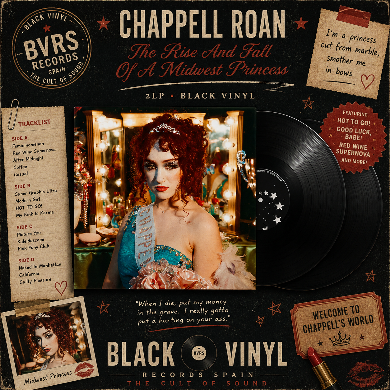 Chappell Roan : L'ascension et la chute d'une princesse du Midwest 2lp