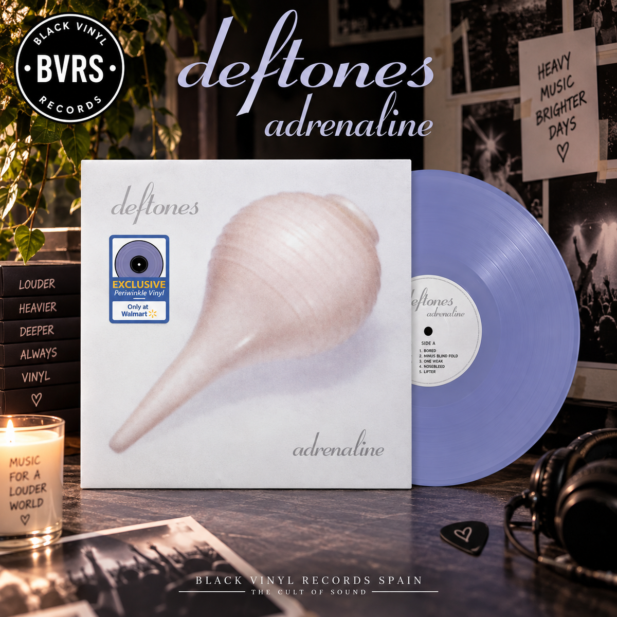 Deftones - Adrenaline - Walmart Exclusive Periwinkle Vinyl USA