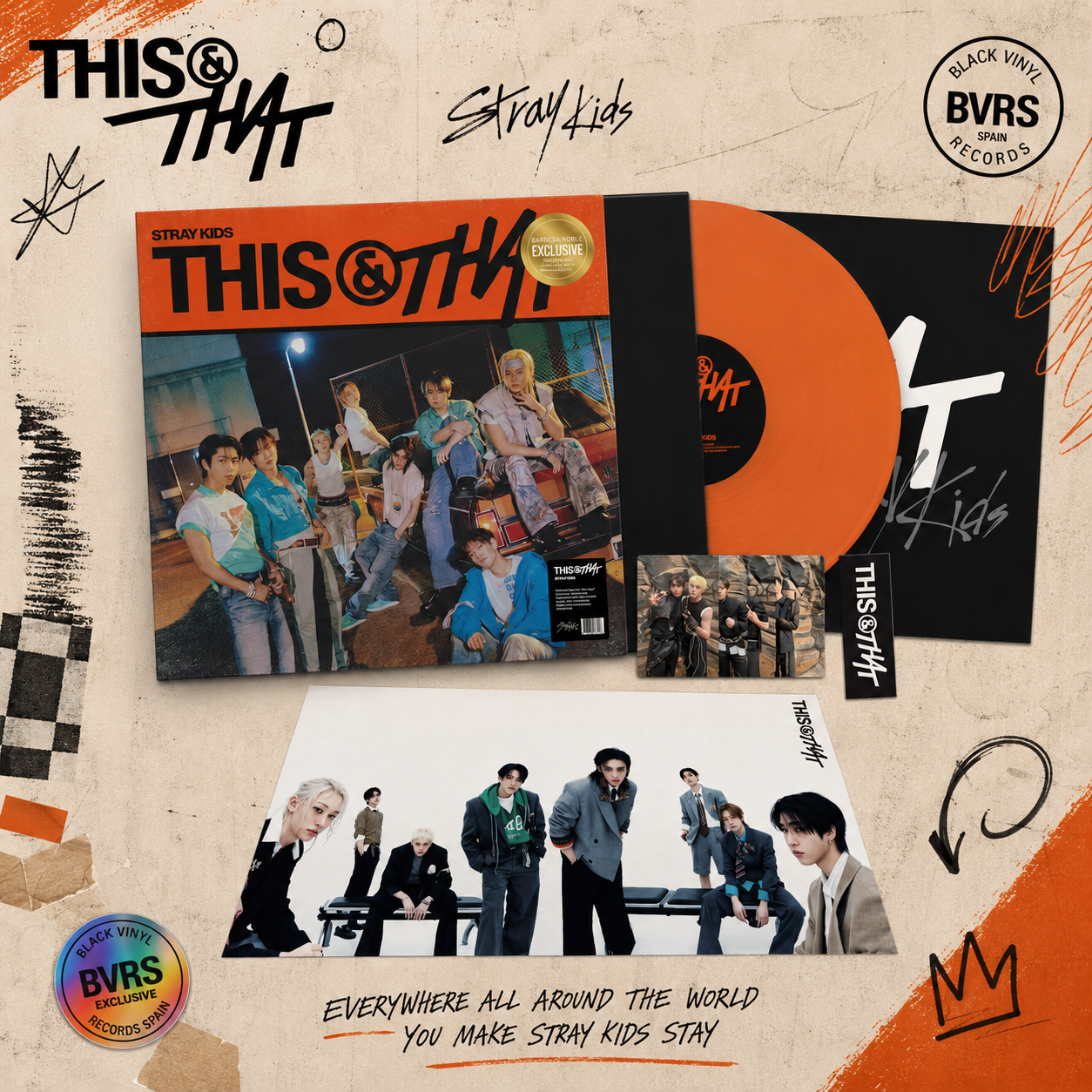 Stray Kids - THIS & THAT (Barnes & Noble Exclusive Tangerine Vinyl)