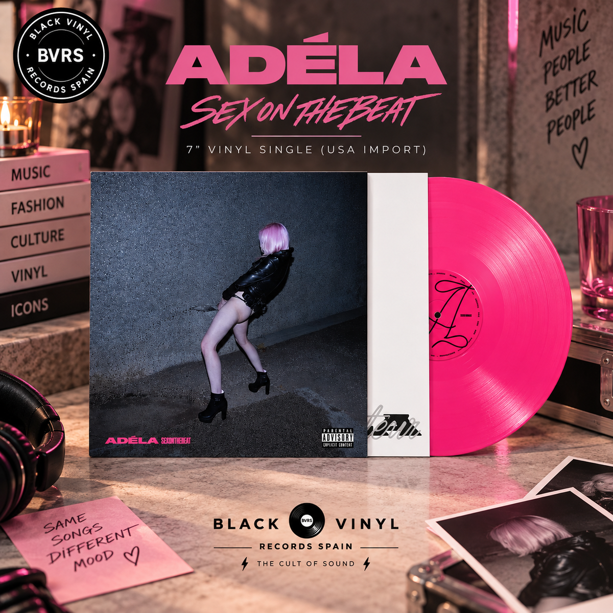 ADÉLA – SexOnTheBeat 7" Pink Vinyl | Limited Edition – USA Import