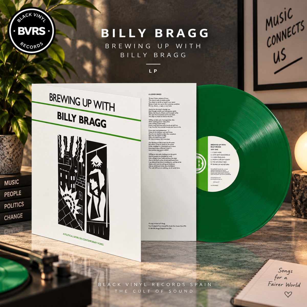Billy Bragg - Brewing Up With Billy Bragg - LP