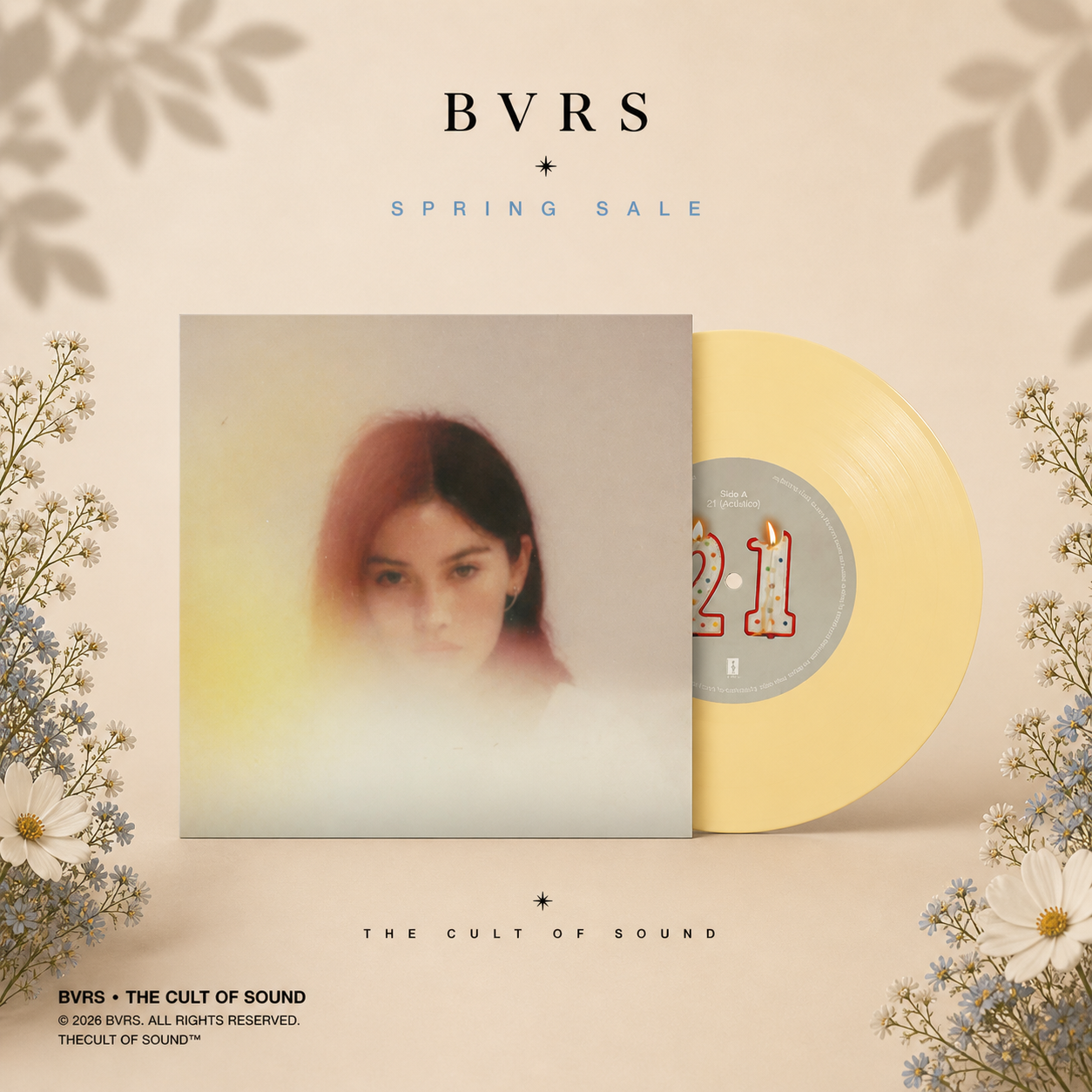 GRACIE ABRAMS - 21 (Acoustic) / 21 (Main Version) 7" Vinyl USA - Black Vinyl Records Spain