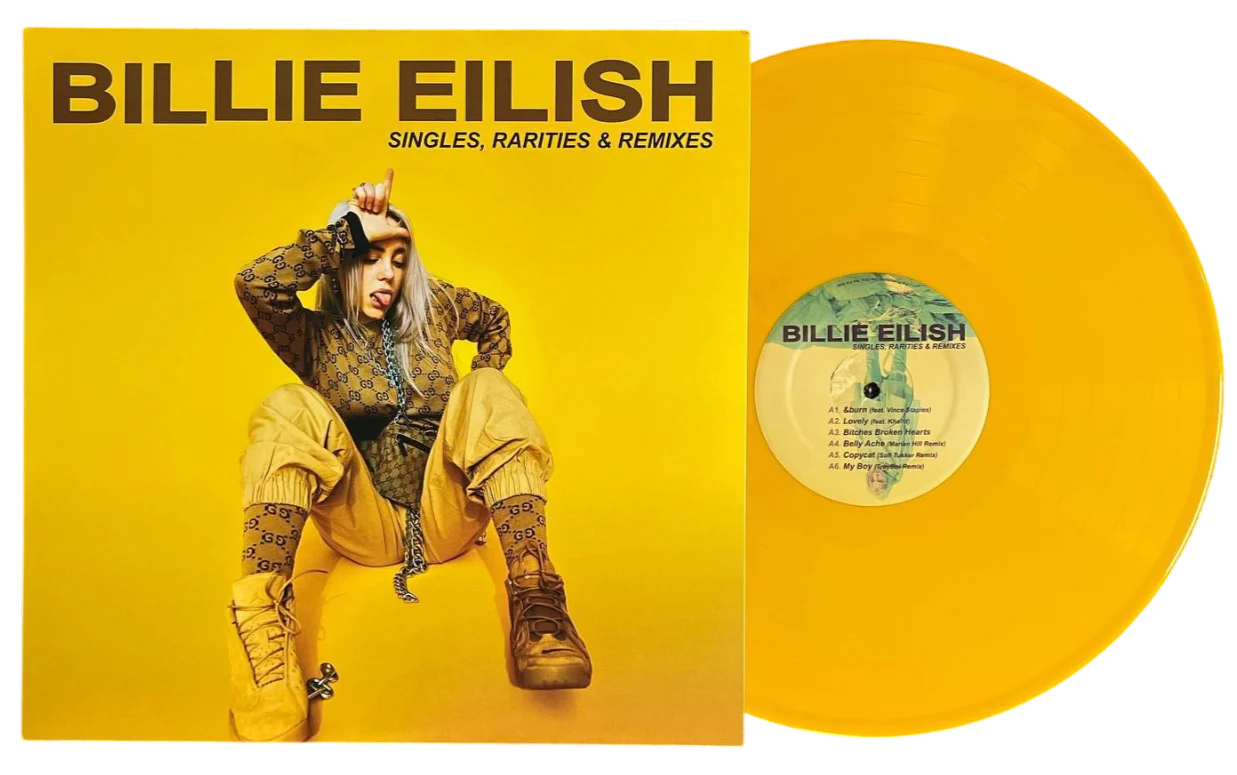 Billie Eilish - Singles, Rarities & Remixes - LP Colored Vinyl USA UNOFFICIAL