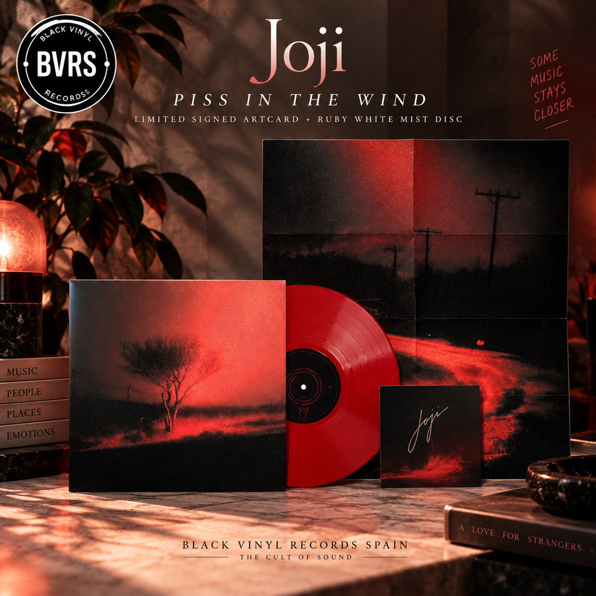 Joji - Piss In The Wind - Ruby White Mist Vinyl Edition (Signed Artcard)