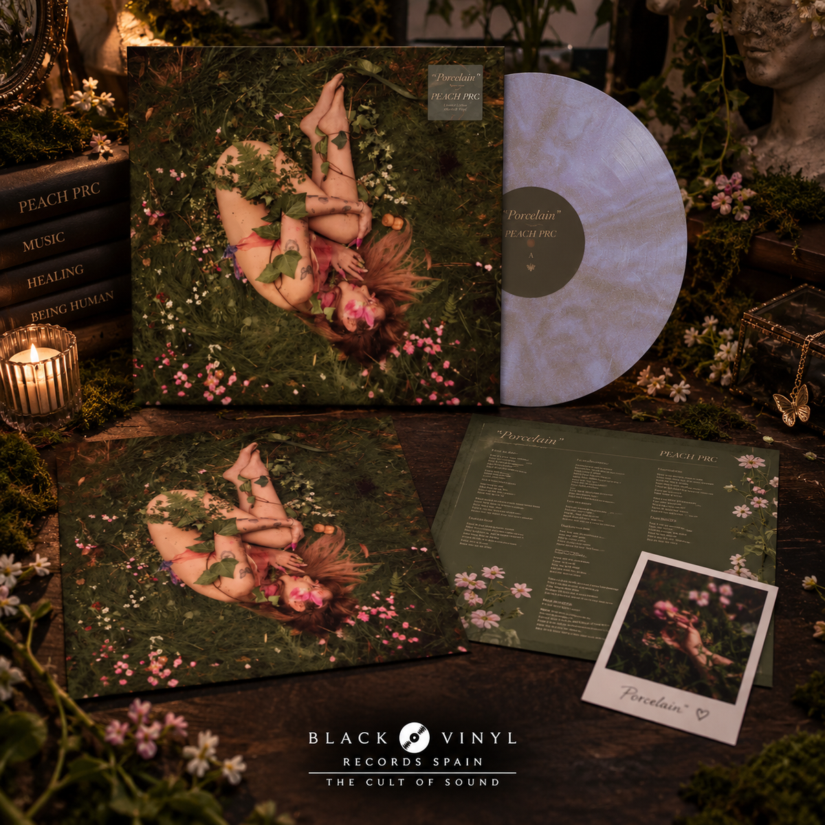 Peach PRC – Porcelain (Pearl Dawn Signed LP)  Edición especial en vinilo efecto madreperla + art card de 12" firmada
