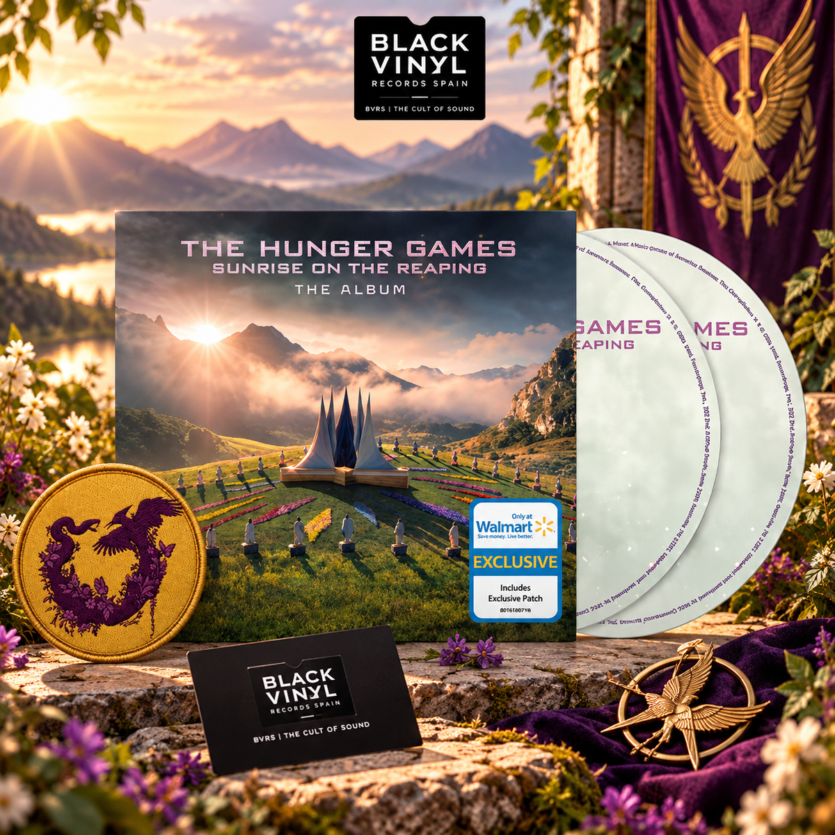 Varios artistas - The Hunger Games: Sunrise on the Reaping (The Album) - Walmart Exclusive 2CD con parche