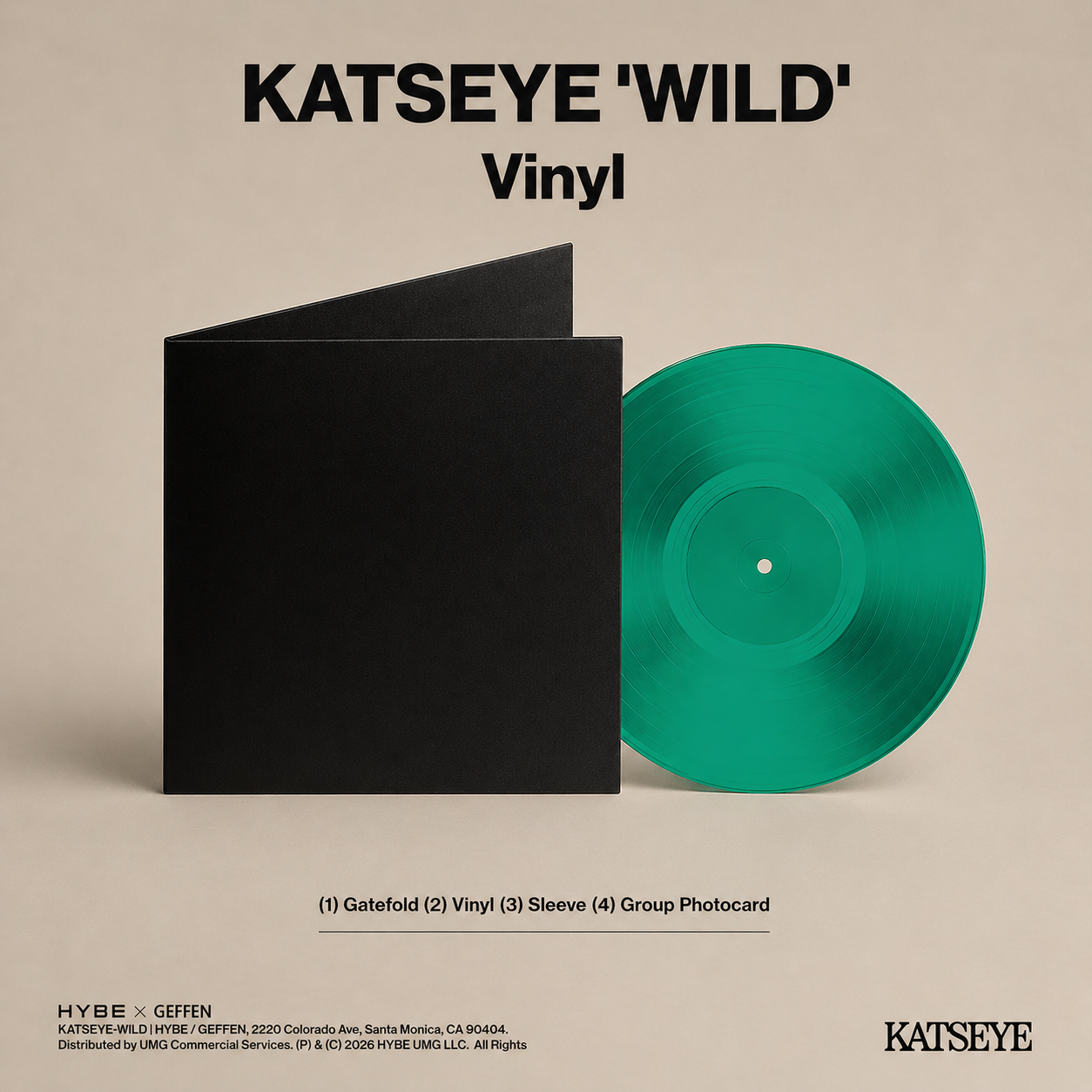 Katseye - Wild [Precious Jade Vinyl] USA IMPORT - Black Vinyl Records Spain