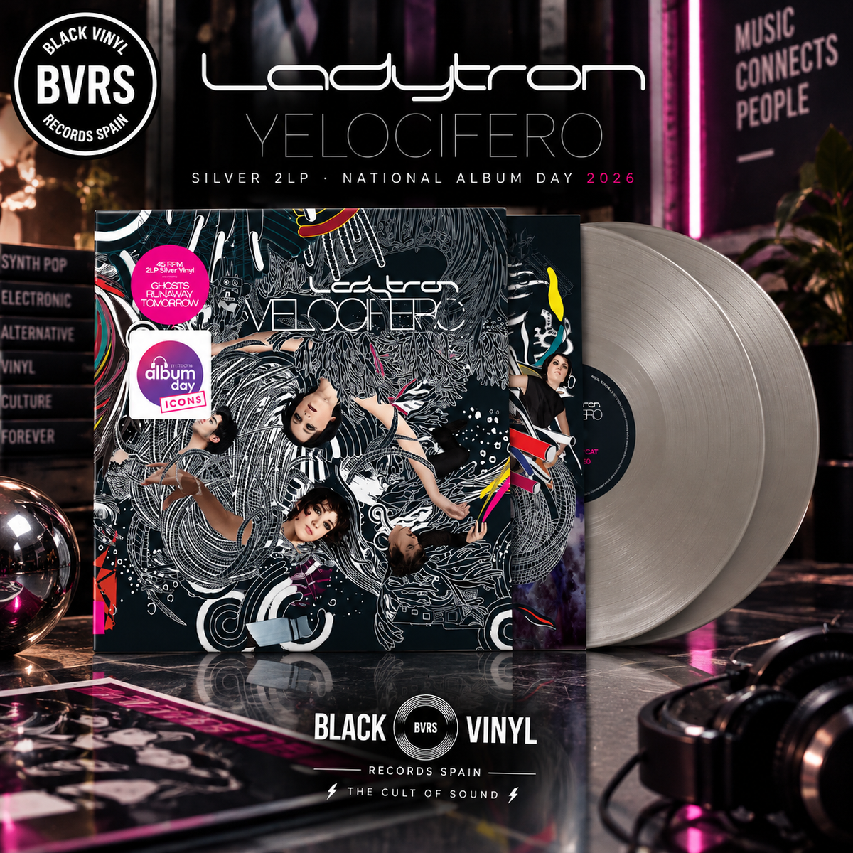 Ladytron - Velocifero - Silver 2LP (National Album Day 2026) UK IMPORT