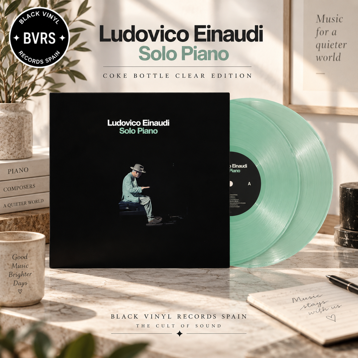 Ludovico Einaudi - Solo Piano - Coke Bottle Clear Edition LP