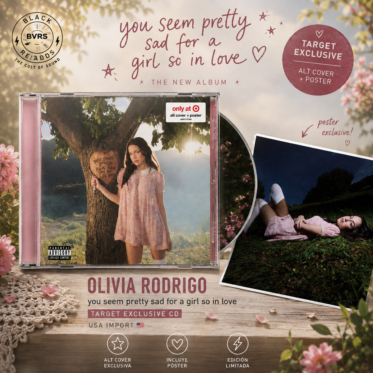 Olivia Rodrigo – You Seem Pretty Sad for a Girl So in Love – Target Exclusive CD + Poster | USA Import