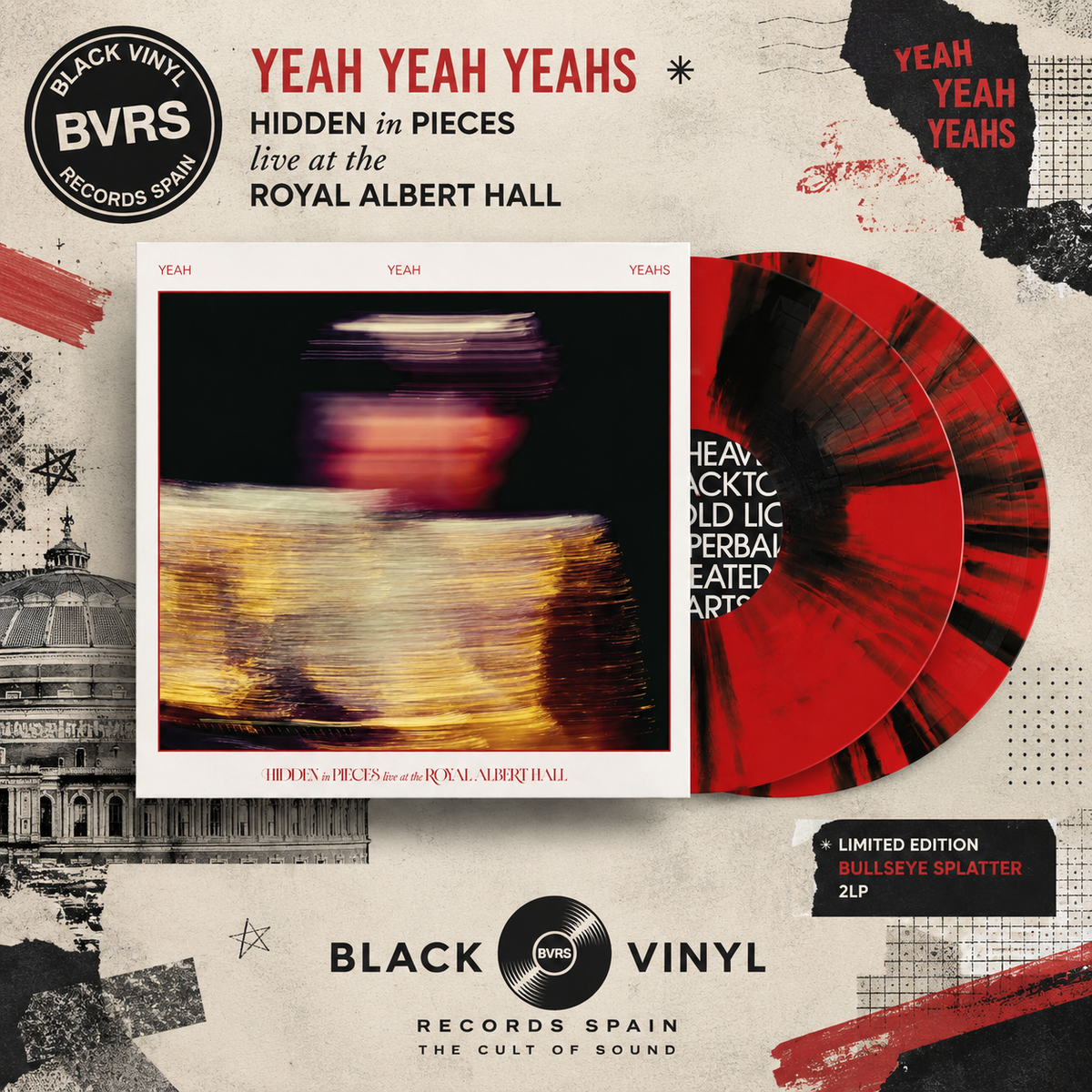 Yeah Yeah Yeahs - Hidden In Pieces: Live At The Royal Albert Hall (Ltd Bullseye Splatter 2LP)