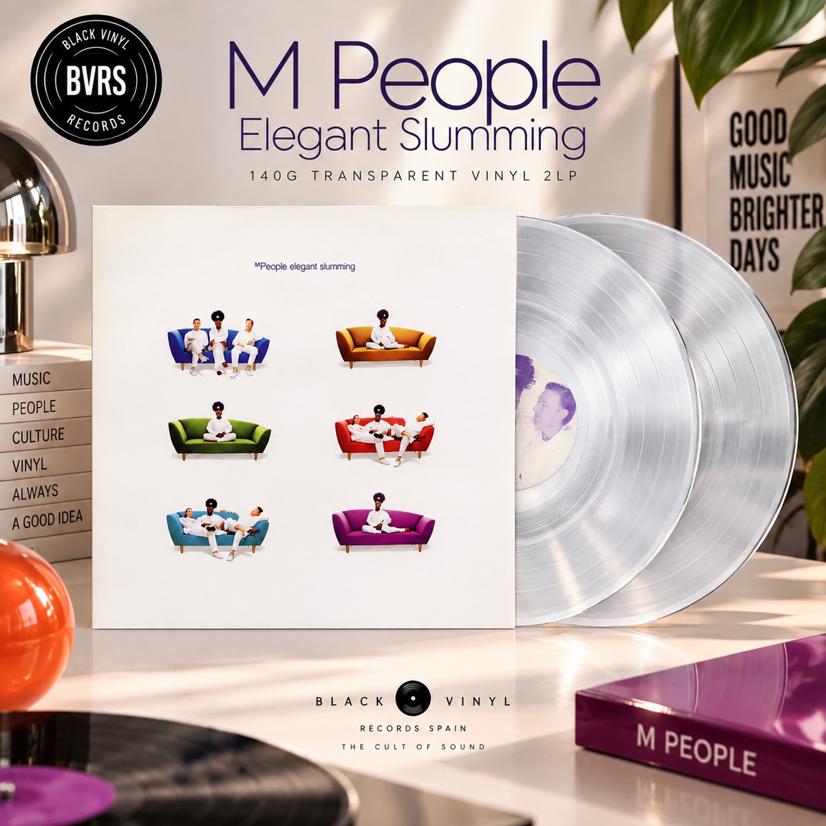 M People - Elegant Slumming - 140g Transparent Vinyl 2LP