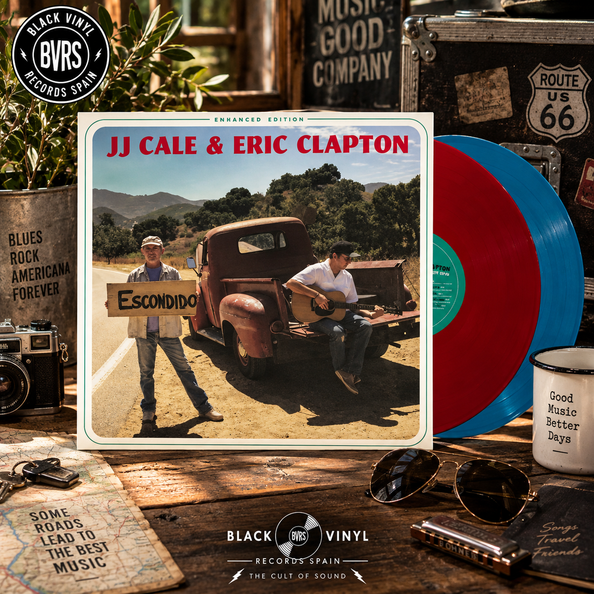 J.J. Cale & Eric Clapton: The Road To Escondido (Enhanced Edition) (Rusty Red & Sky Blue Vinyl) (2LP)