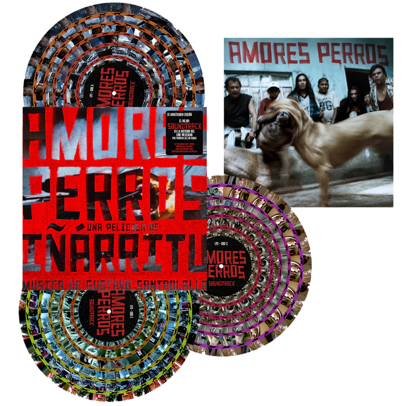 Various Artists Amores Perros 3LP Zoetrope Vinyl USA - Black Vinyl Records Spain
