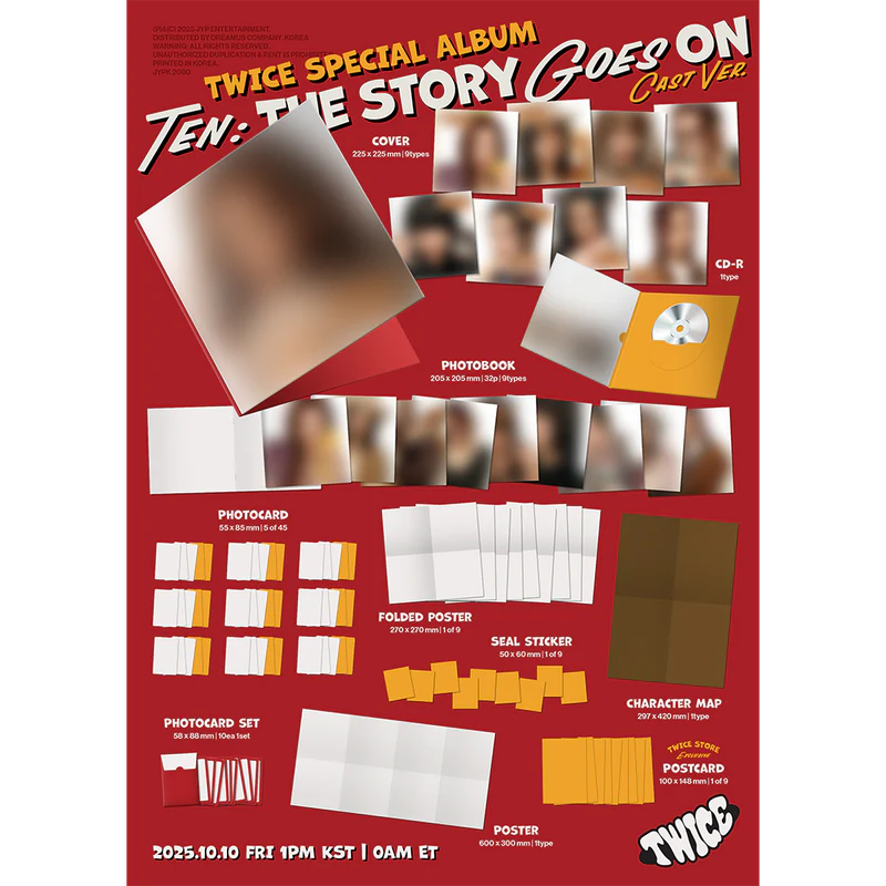 TWICE - TEN: The Story Goes On (Cast Ver.) (Exclusive) USA IMPORT