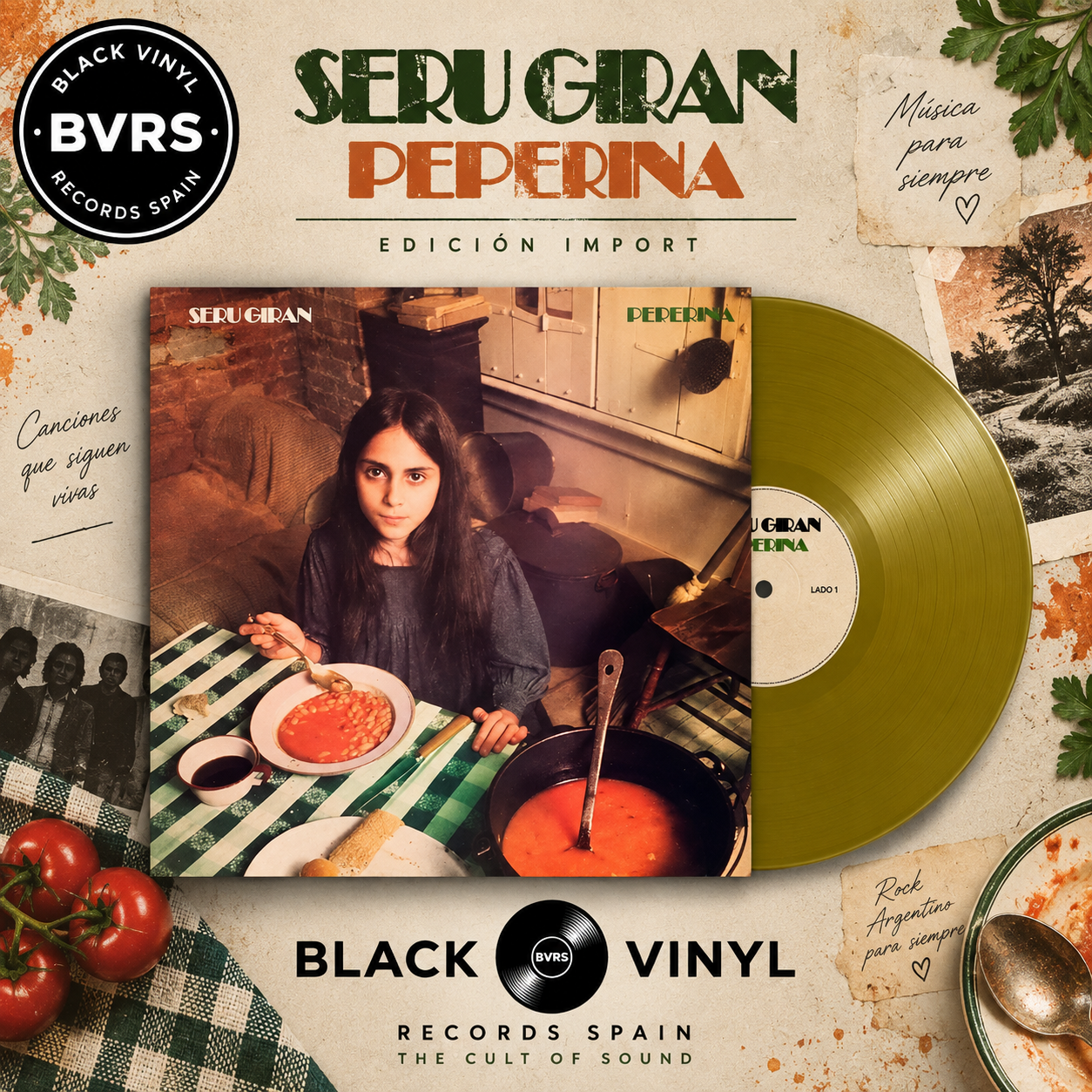 Serú Girán - Peperina LP Dorado - Import Argentina