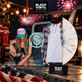 Slayyyter - wor$t man in america - Head White and Blue Splatter Vinyl Edition (White, Red & Blue LP)