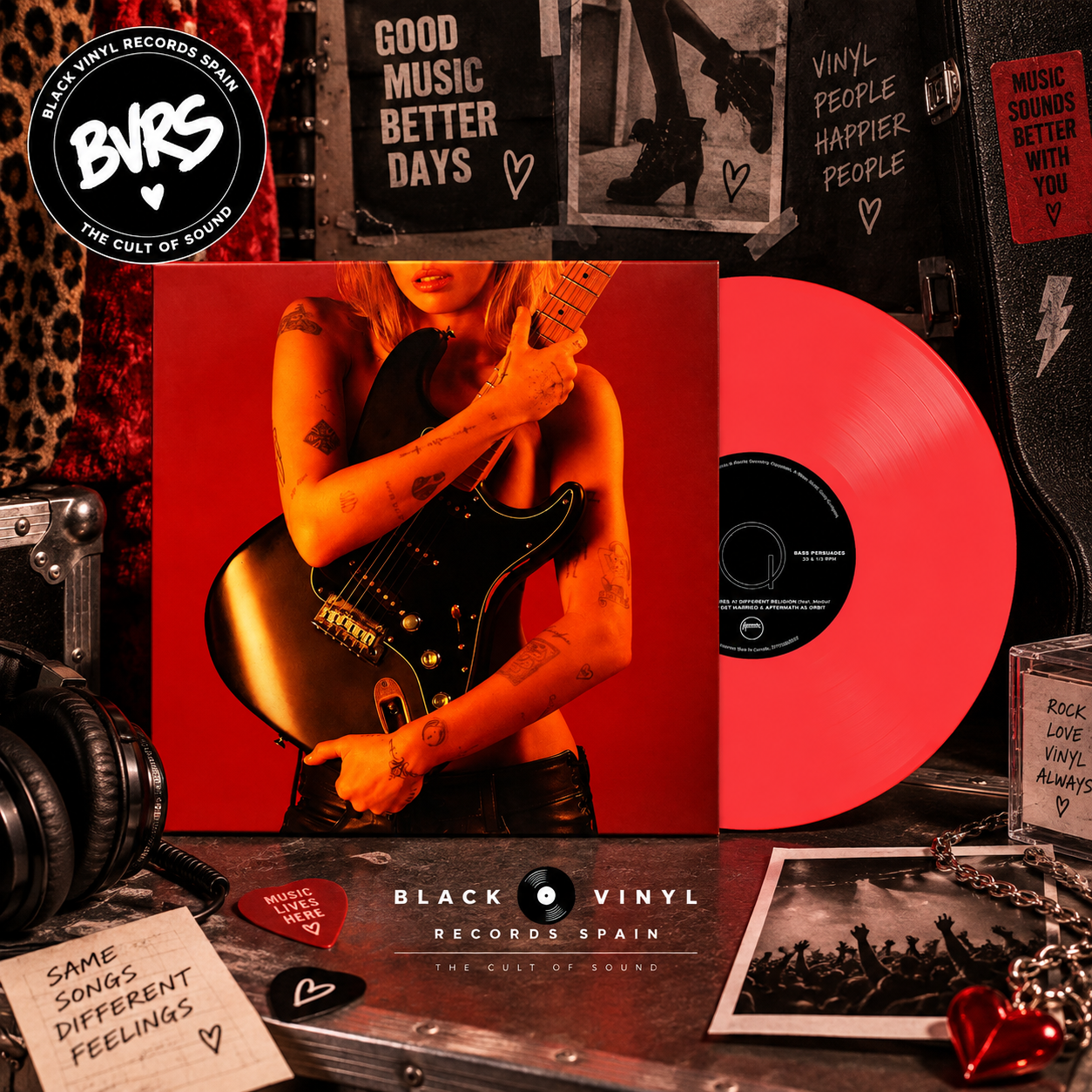 Miley Cyrus – Bass Persuades (Store Exclusive) [Neon Coral Vinyl LP]