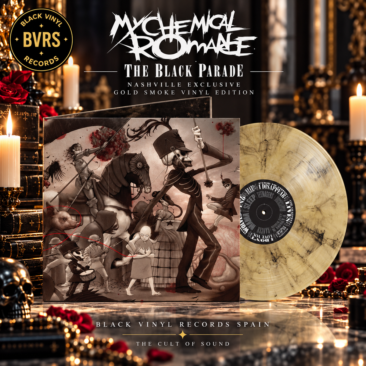 My Chemical Romance - The Black Parade - Nashville Exclusive Gold Smoke Vinyl Edition