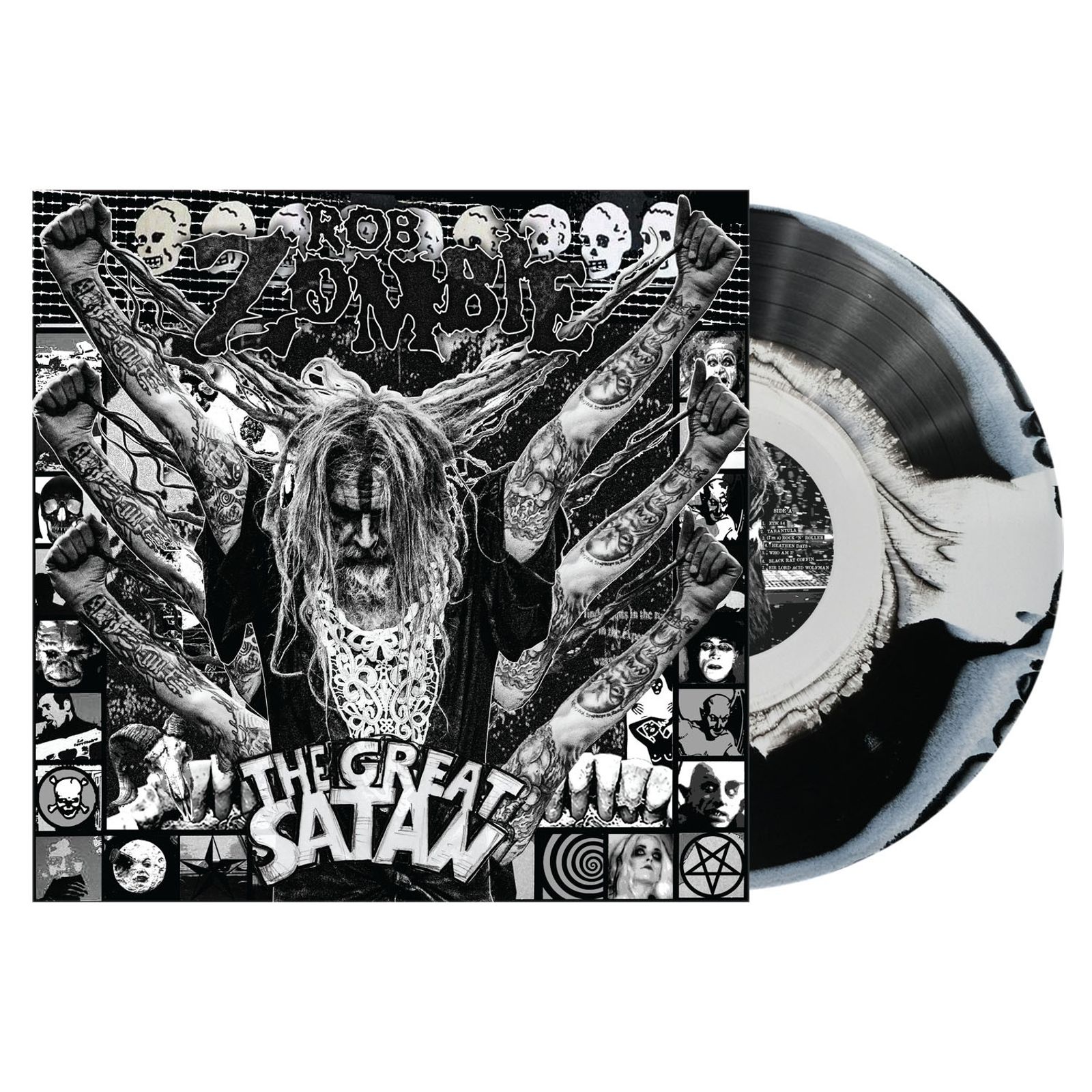 Rob Zombie The Great Satan (Limited Indie Exclusive Edition) (Black/White Swirl Vinyl)