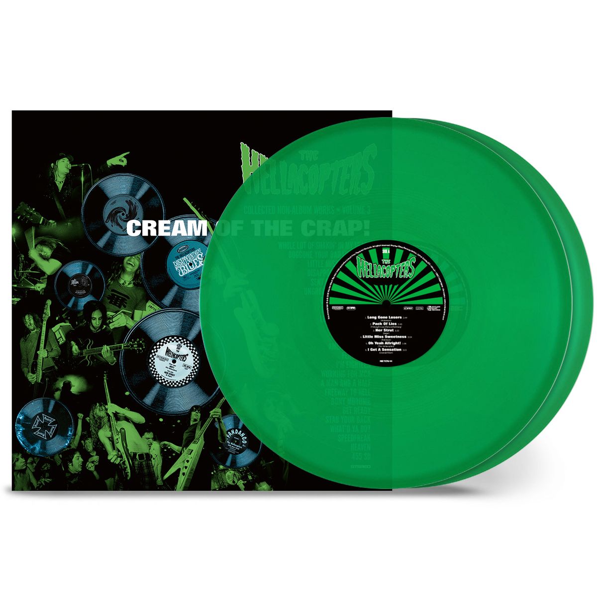 The Hellacopters Cream Of The Crap! Collected Non-Album Works • Volume 3 (Transparent Green Vinyl) 2 LPs