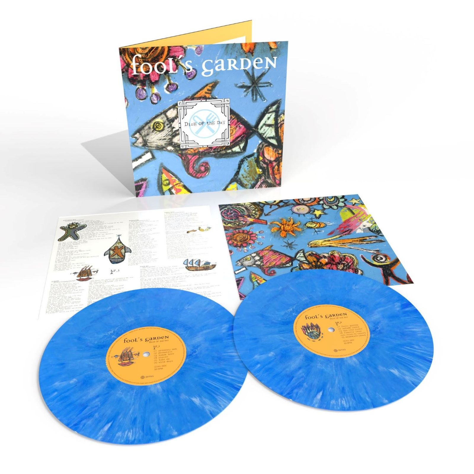 Fools Garden: Dish Of The Day (30th Anniversary) (Deluxe Edition) (remastered) (Blue & White Marble Vinyl) 2 LPs