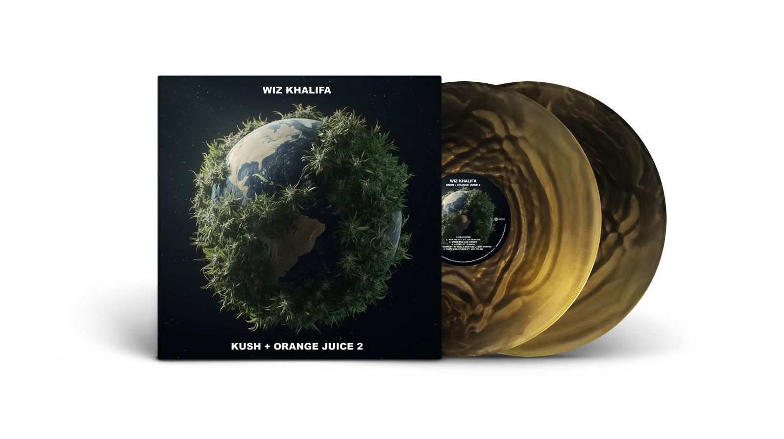 Wiz Khalifa Kush + Orange Juice 2 (Limited Edition) (Black & Gold Vinyl) 2 LPs