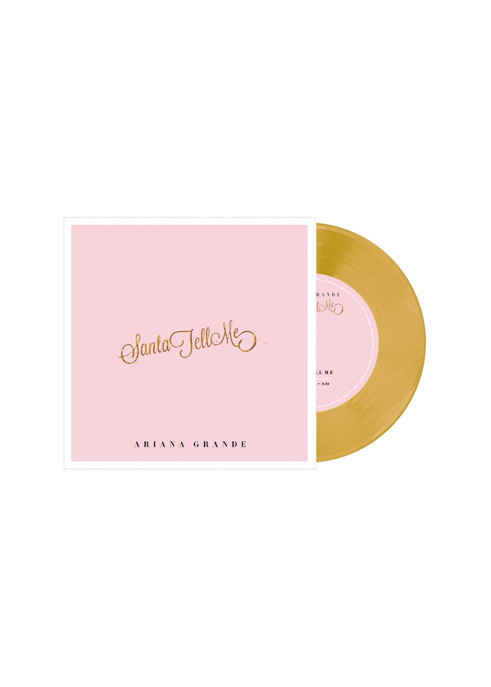 Ariana Grande - Santa Tell Me 7" gold - Black Vinyl Records Spain