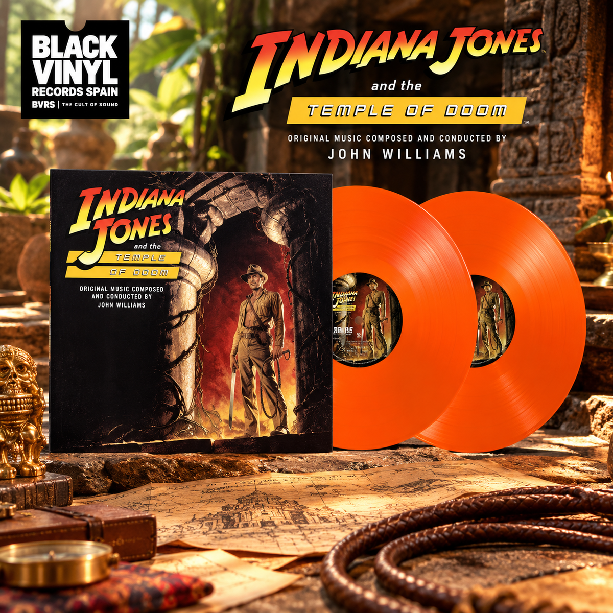 John Williams Indiana Jones And The Temple Of Doom (Orange Vinyl) 2 LPs