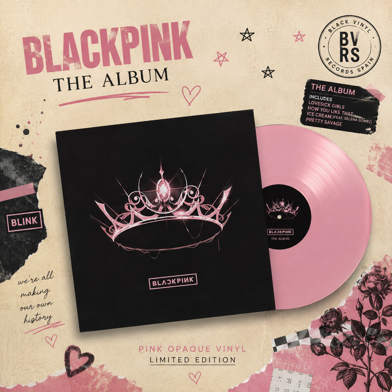 BLACKPINK - The Album (Vinyl, LP, Pink Opaque)