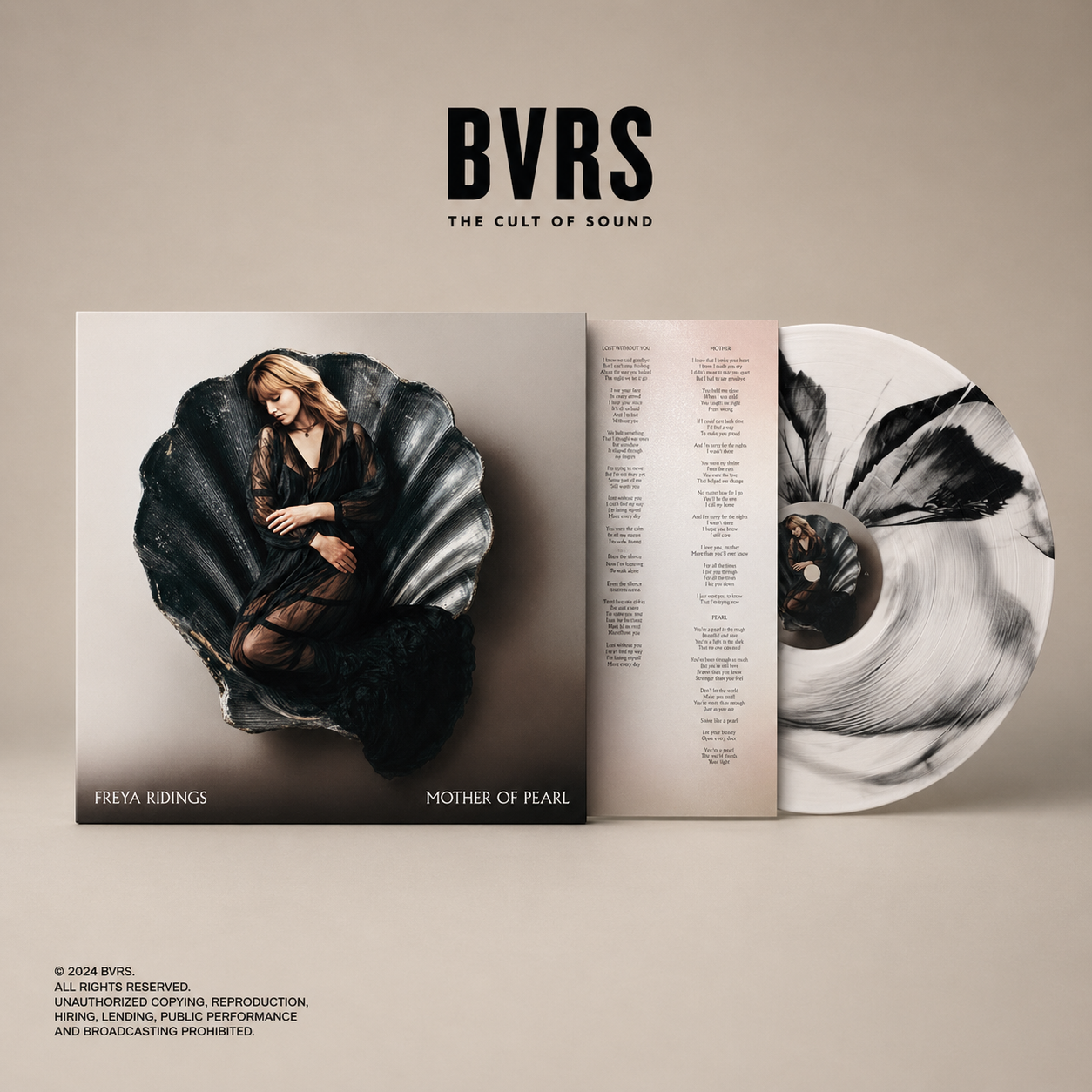 Freya Ridings Mother Of Pearl (Specialist Edition) (Black & Clear Inkplosion Vinyl)