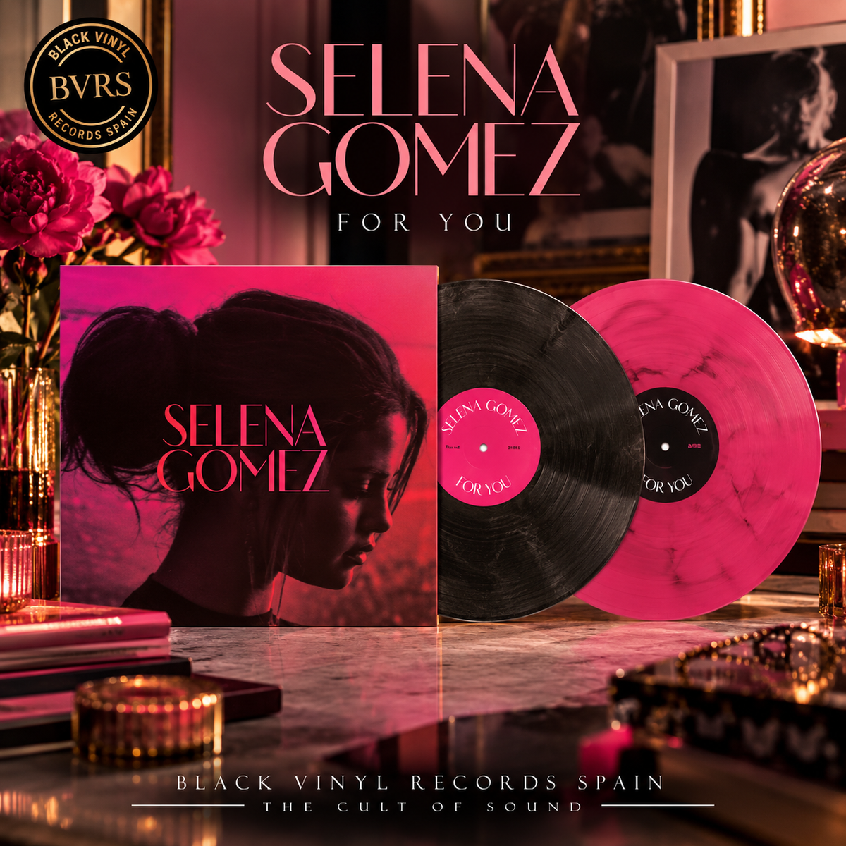 Selena Gomez - For You - Pink & Black Ice Vinyl Edition (2LP)