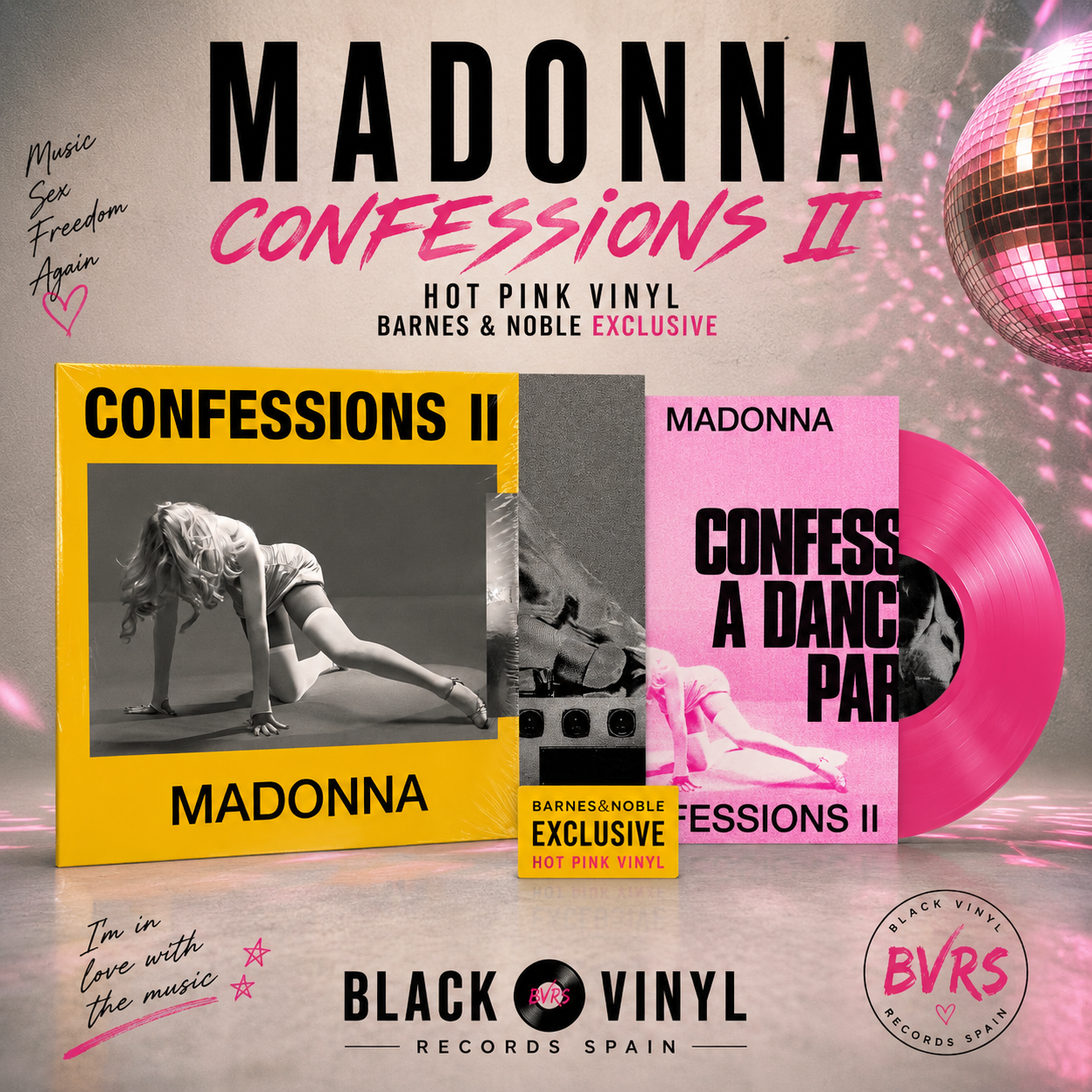 MADONNA - Confessions II [Hot Pink Vinyl] BARNES & NOBLE EXCLUSIVE
