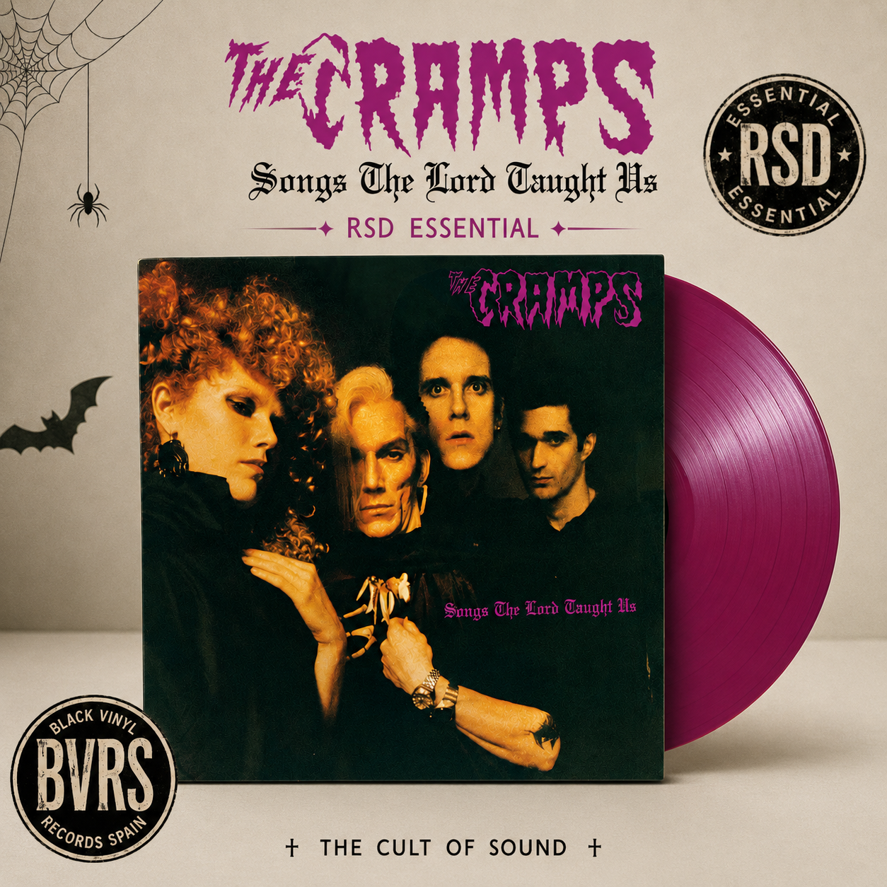 Songs the Lord Taught Us - The Cramps - RSD Essential Garbageman Grape Colored Vinyl Edition