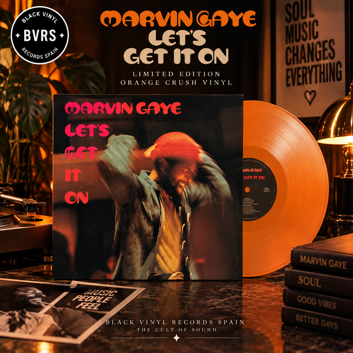 Marvin Gaye - Let's Get It On - Limited Edition Orange Crush Vinyl LP