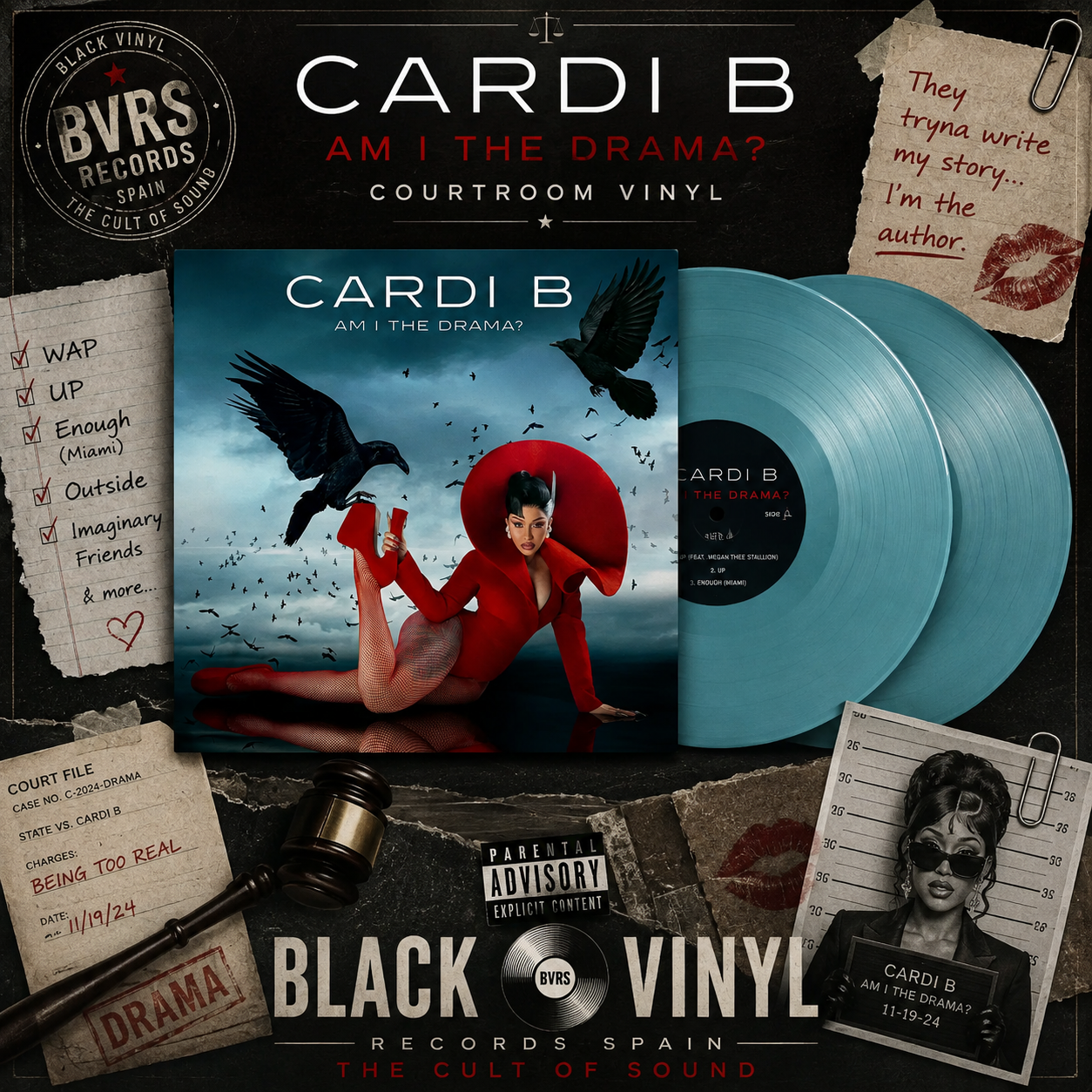 CARDI B - AM I THE DRAMA? Courtroom Vinyl USA IMPORT 2 LP