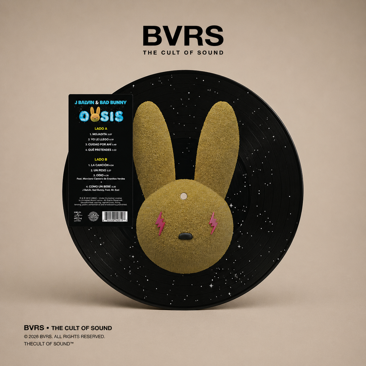 J. Balvin x Bad Bunny - Oasis Picture Disc Vinyl USA IMPORT