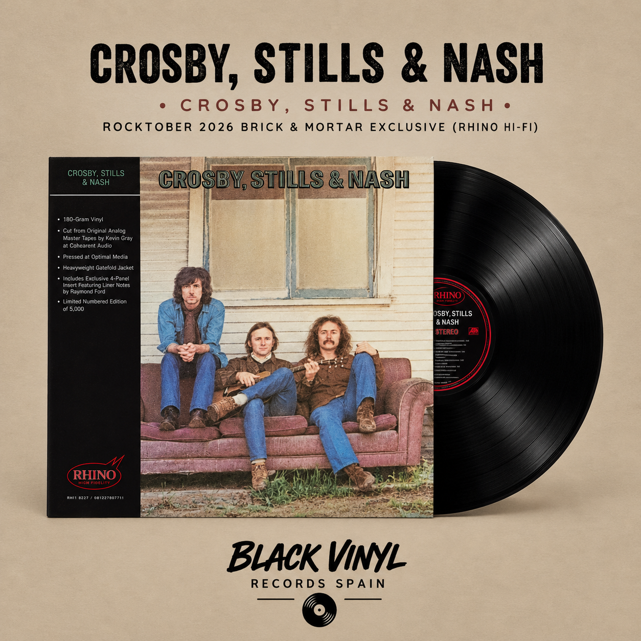 Crosby Stills & Nash - Crosby Stills & Nash - Rocktober 2026 Brick & Mortar Exclusive (Rhino Hi-Fi)