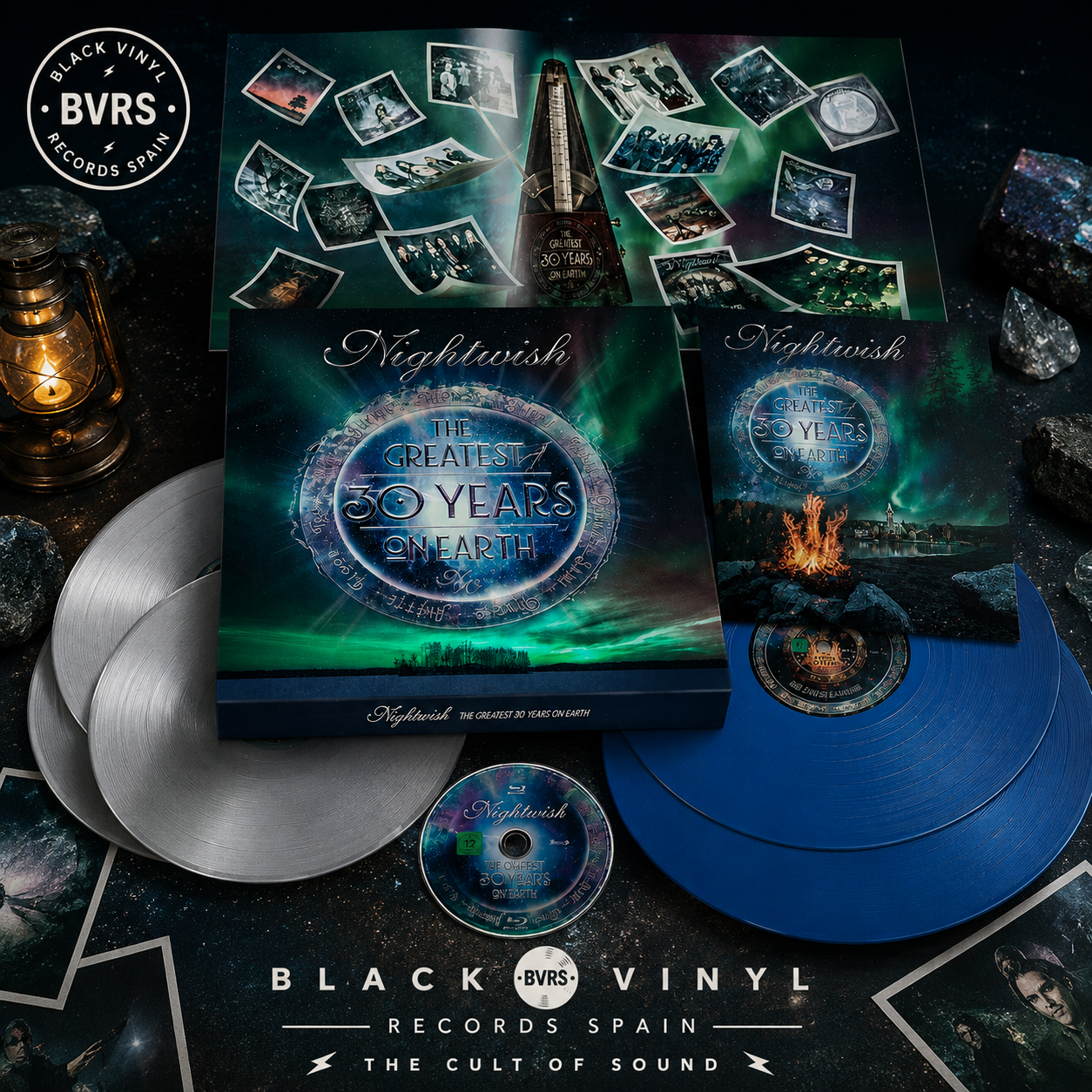 Nightwish – The Greatest 30 Years On Earth [4LP Silver & Blue + Blu-Ray Boxset]