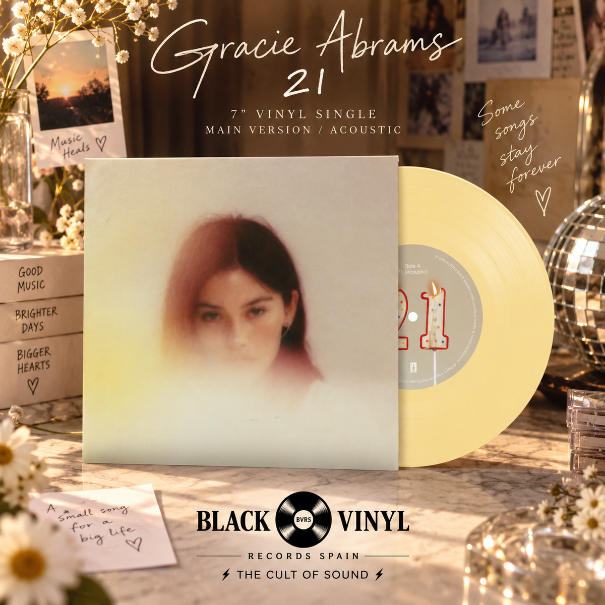 GRACIE ABRAMS - 21 (Acoustic) / 21 (Main Version) 7" Vinyl USA