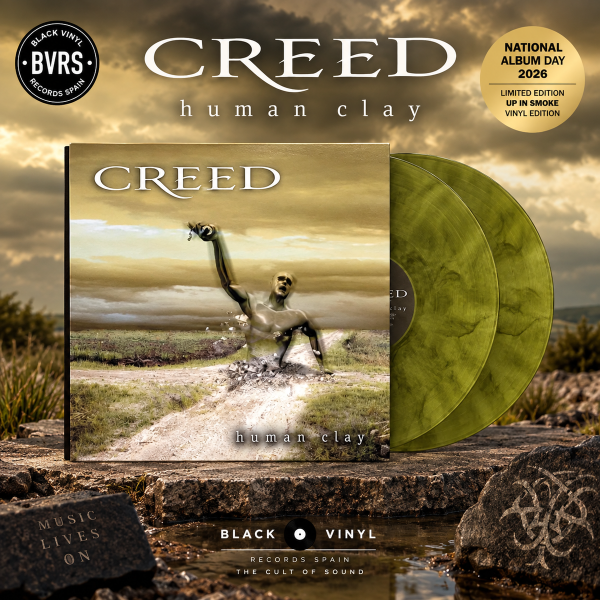 Creed - Human Clay - Limited National Album Day 2026 Up In Smoke Vinyl Edition
