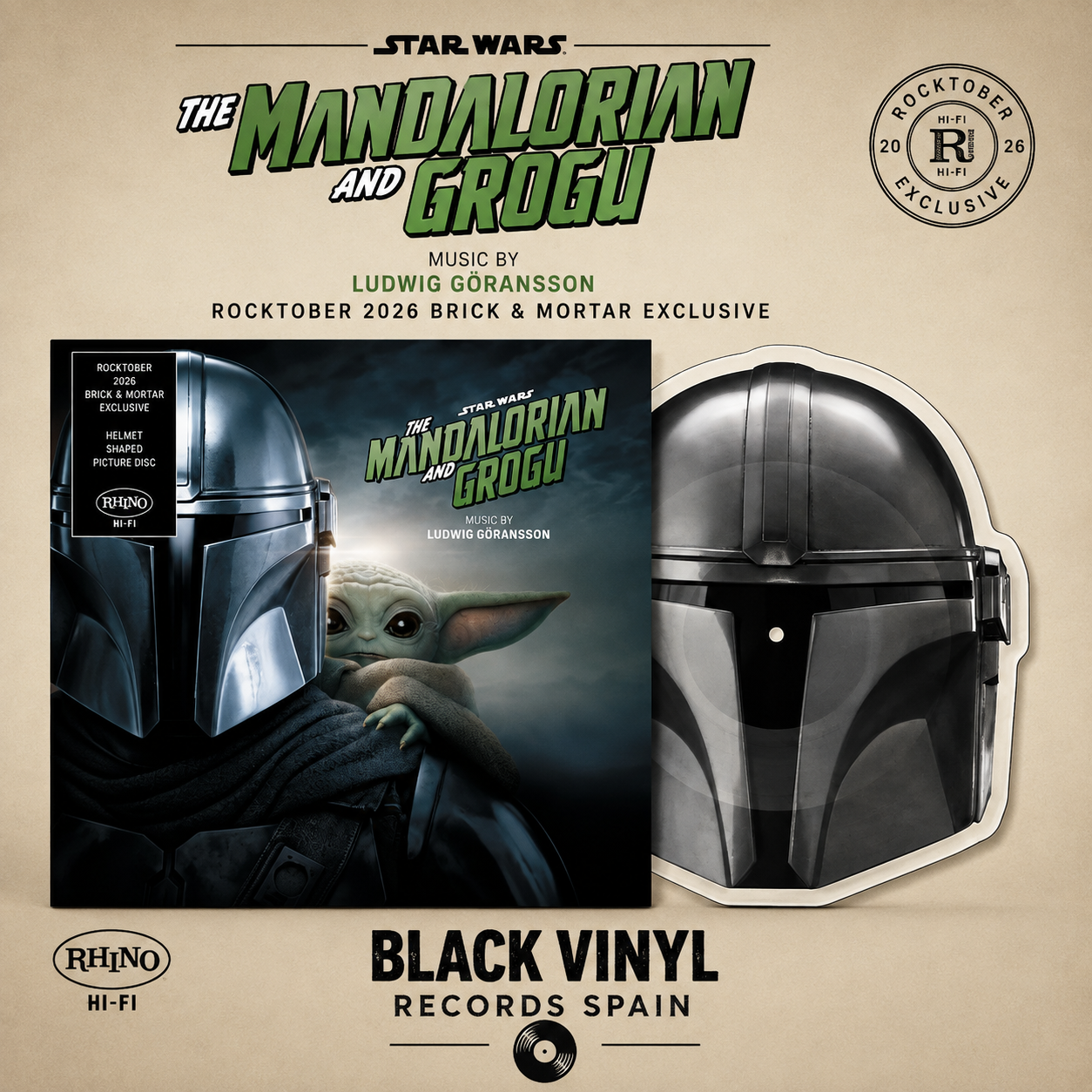 Ludwig Göransson - The Mandalorian And Grogu [Picture Disc 10" Die-Cut Vinyl]