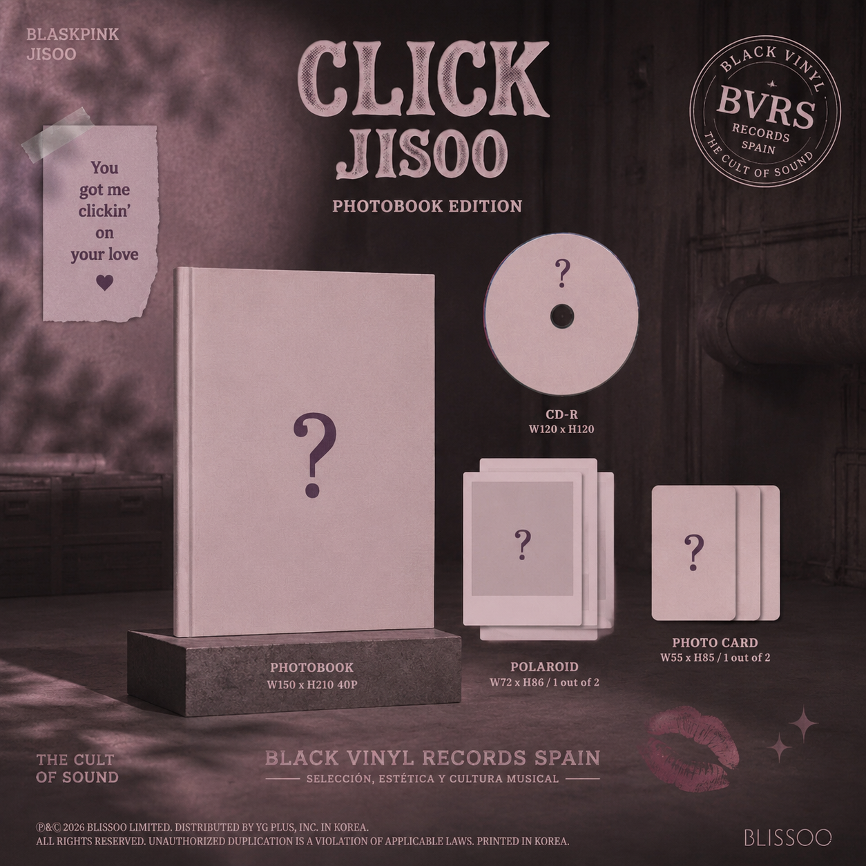 JISOO (BLACKPINK) - Click (Photobook Edition) (CD)