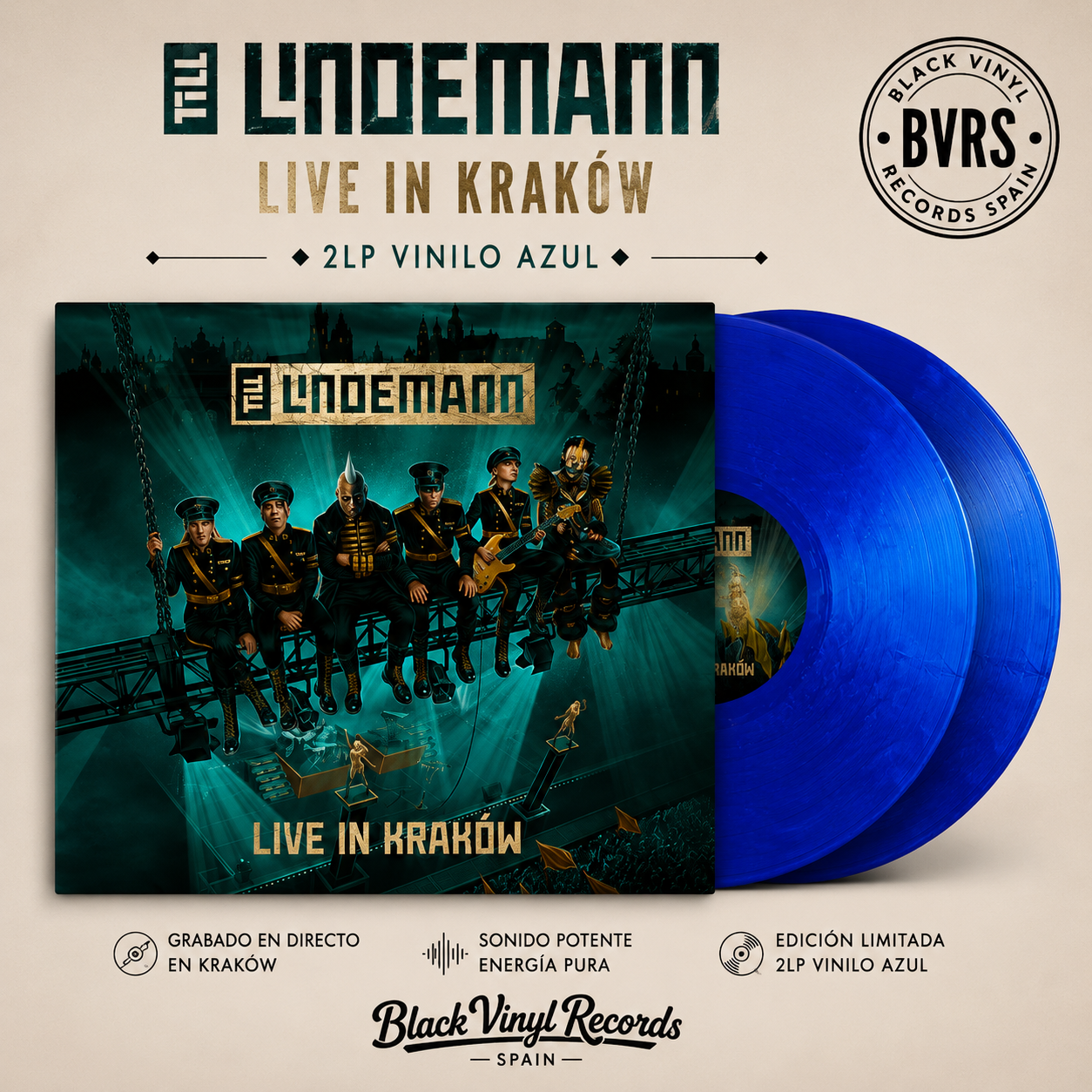 Till Lindemann: Live in Krakow - 2LP (Vinilo Azul)